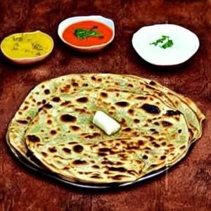 Xxl paneer garlic chilli paratha