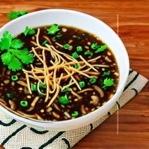Mushroom Manchow Soup 