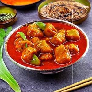 Fresh Surmai In Chinese Sauce