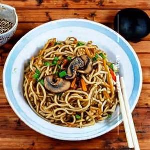 Mushroom triple noodles