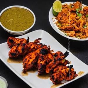 Open Rumali Chicken Tandoori Shawarma