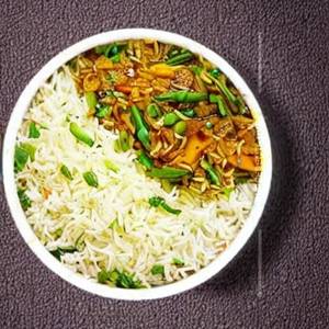 Veg Burnt Garlic Rice