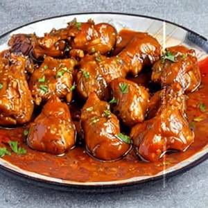 Chicken Lolipop in Schezwan Sauce