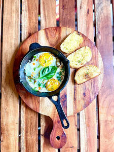 Eggs With Pesto & Feta