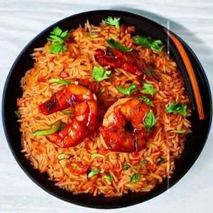 Smoked Spicy Chilli Rice In Prawns