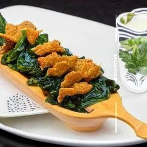 Chicken Crispy Spinach Crackling 