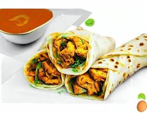 Egg Chicken Kathi Roll ( Double Egg )