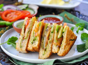 Veggie Grilled Sandwich