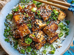 Sticky Tofu Bowl
