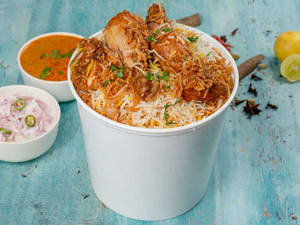 Hyderabadi  Chicken Dum Biriyani -  Family Pack [serves 3 To 4]
