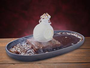 Sizzling Brownie Volcano Sundae