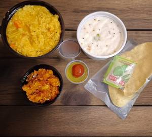 Sambar Rice+Curd Rice+Potato Karacurry