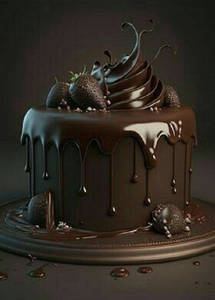 Eggless Chocolate Mud Cake