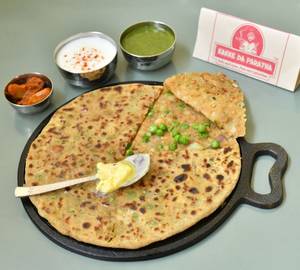 Aloo Mutter Pyaz Paratha