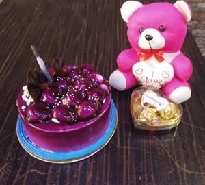 Blueberry Cake [500 grams] with Delicious Chocolate [38 grams]                                                               