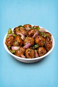 Manchurian Ball In Choice Of Sauce - Mini