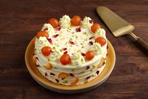 Rabdi Gulab Jamun Cake [Pure Eggless Cake]