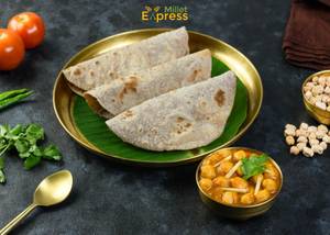 Millet Roti with Chole Masala Curry