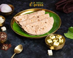 Millet Roti with Palak Paneer Curry