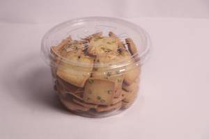 Butter Pista Cookies 500 Gms Plastic Box