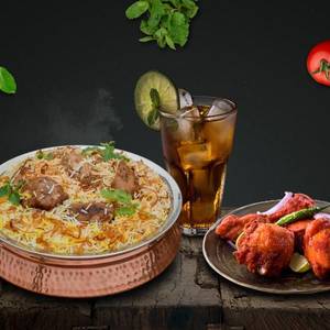 Hyderabadi Chicken Dum Biryani Kebab Combo