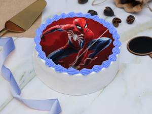 Marvel Spiderman Photo Cake
