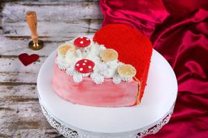 Red Velvet Heart Cake [Egg]