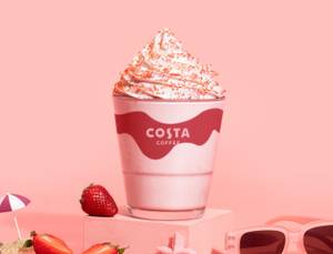 Romantic Strawberry & Cream Frappe
