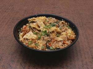 Schezwan egg fried rice