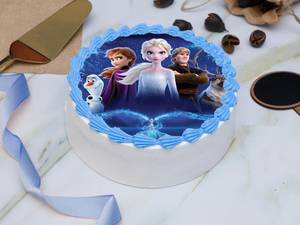 Frozen Theme Photo Cake