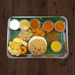 Wheat Chapati With Curry & Rice [Full]