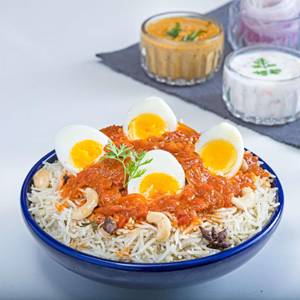 Egg Ghee Roast Bagara Biryani