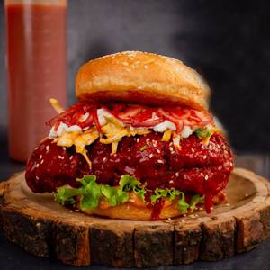 K-Pop Honey Sriracha Chicken Burger