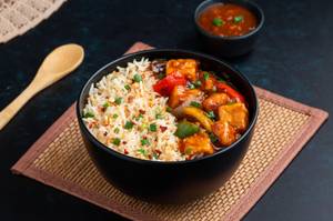 Streetstyle Chilli Paneer with Garlic Rice Bowl