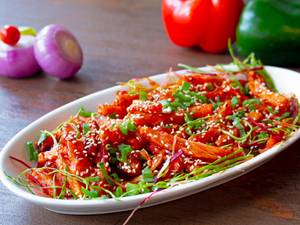 Honey chilli potato