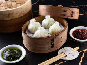 Truffle Oil Infused Edamame Dumplings (Ak)