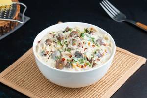 Creamy Mushroom Florentine Spaghetti Pasta