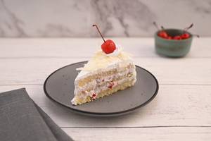 White Forest Cake Slice
