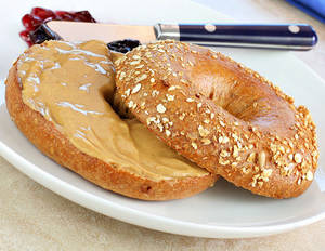Peanut Butter Bagel Sandwich