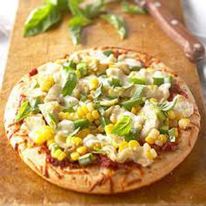 Capsicu and Corn Pizza