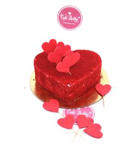 Love Heart Redvelvet Cake