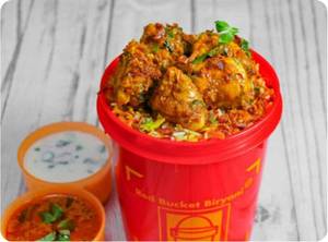 Chicken fry bucket biryani