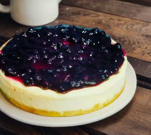 Blueberry baked cheesecake