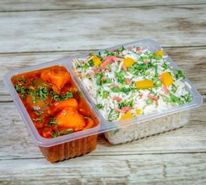 Chilli Paneer + Fried Rice