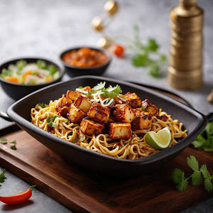 Paneer 65 Fried Rice / Noodles Bowl