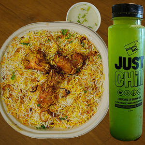 Chicken Biryani (Mini) + Aam Panna. Combo [serves 1]