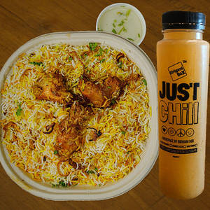 Chicken Biryani (Mini) + Jaljeera Shikanji,  Combo [serves 1]
