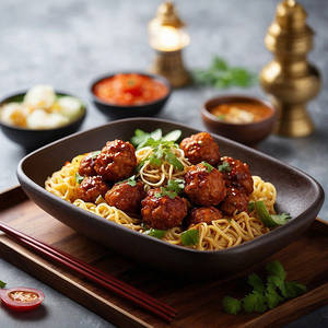 Chicken Manchurian Fried Rice / Noodles
