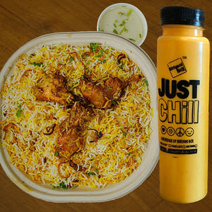 Chicken Biryani (Mini) + Mango Lassi,  Combo [serves 1]