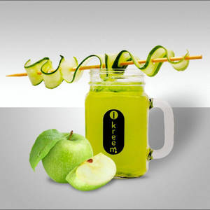 Green Apple Cucumber Fizzy Drink